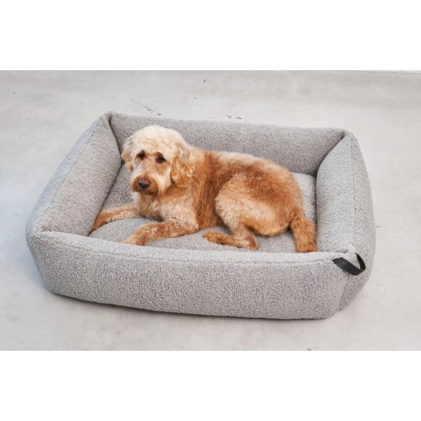 Sivý pelech pre psa z materiálu buklé 71x91 cm Senso Pebble M – MiaCara-image-2