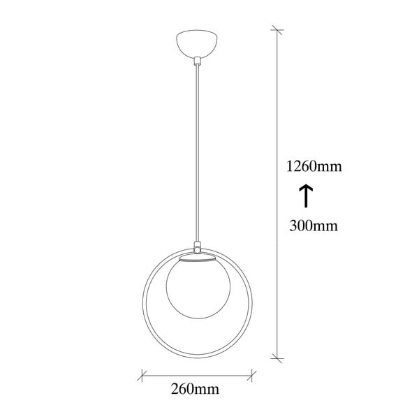 Čierne kovové závesné svietidlo Opviq lights Vivi-image-1