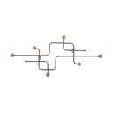 Sivý kovový nástenný vešiak 60,5 cm Metro – PT LIVING