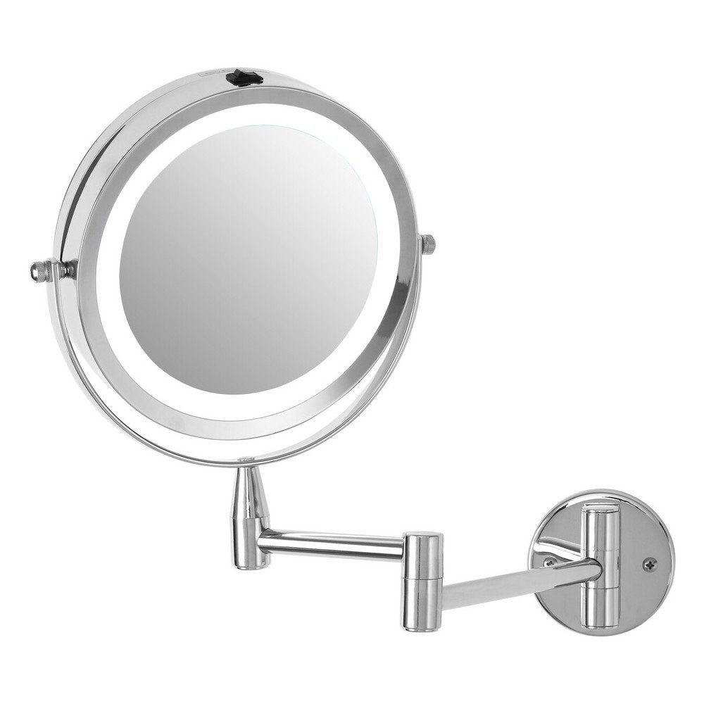 Kozmetické zrkadlo s osvetlením/zväčšovacie (zväčšenie 2x) 18x29 cm Cassini – Premier Housewares