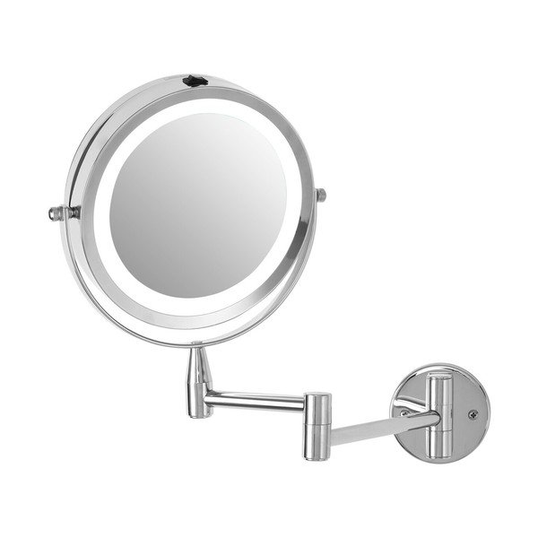 Kozmetické zrkadlo s osvetlením/zväčšovacie (zväčšenie 2x) 18x29 cm Cassini – Premier Housewares-image-4