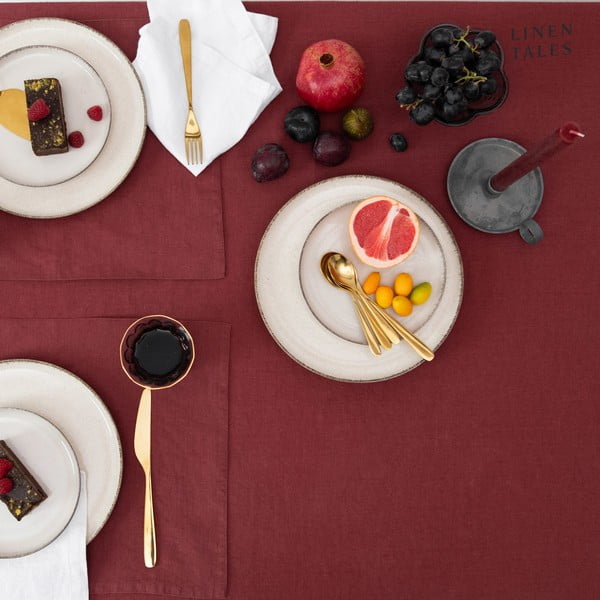 Ľanové prestieranie 35x45 cm Marsala – Linen Tales-image-2