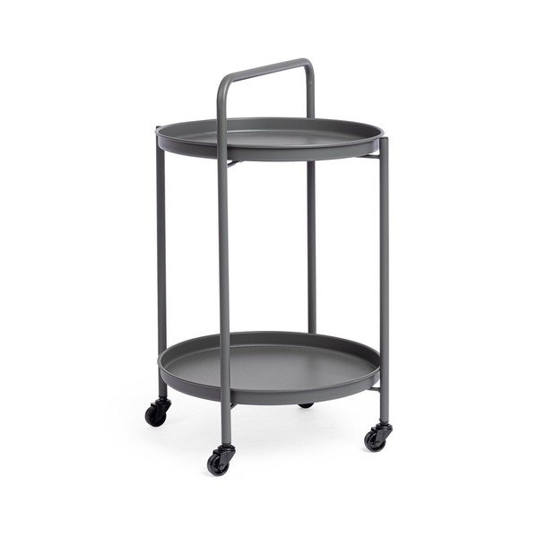 Oceľový servírovací stolík ø 44,5 cm Austin – Bizzotto