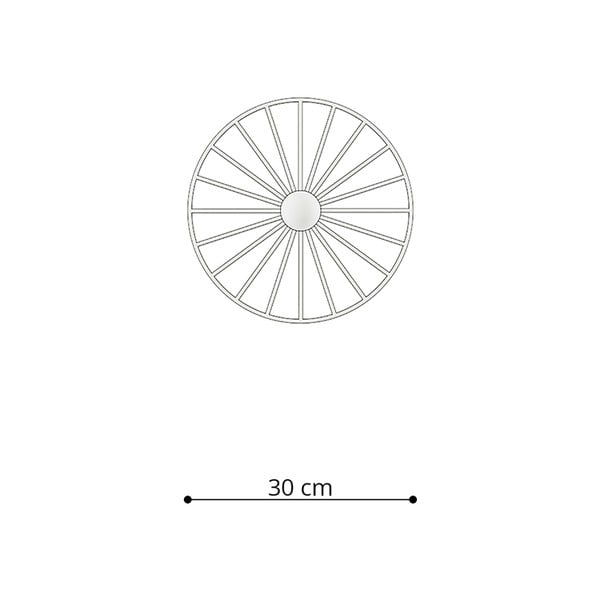 Čierne stropné svietidlo ø 30 cm Soho - Sollux-image-4