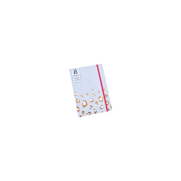 Bledomodrý zápisník o formáte A5 s leopardím vzorom Busy B, 96 strán-image-1