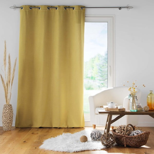 Žltý odhlučňovací záves 140x260 cm Jupiter – douceur d'intérieur-image-2