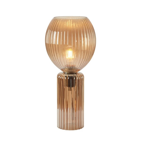 Stolová lampa jantárová so skleneným tienidlom (výška 40 cm) Toulipa – Markslöjd