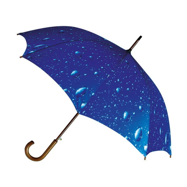 Modrý dáždnik Ambiance Rain Drops
