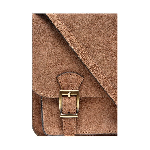 Svetlohnedá kožená taška cez rameno Renata Corsi-image-3