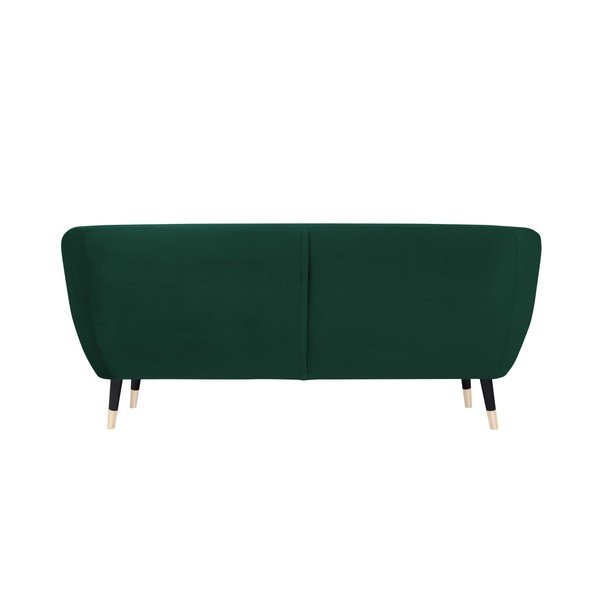 Zelená pohovka s čiernymi nohami Mazzini Sofas Amelie, 188 cm-image-4