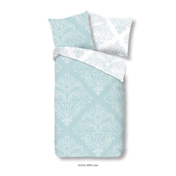 Modré bavlnené posteľné obliečky Muller Textiels Descanso Mist, 140 × 200 cm
