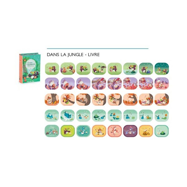 Detský premietací rozprávkový set Moulin Roty Jungle-image-1