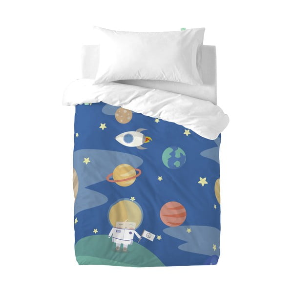 Detské obliečky z čistej bavlny Happynois Astronaut, 100 × 120 cm