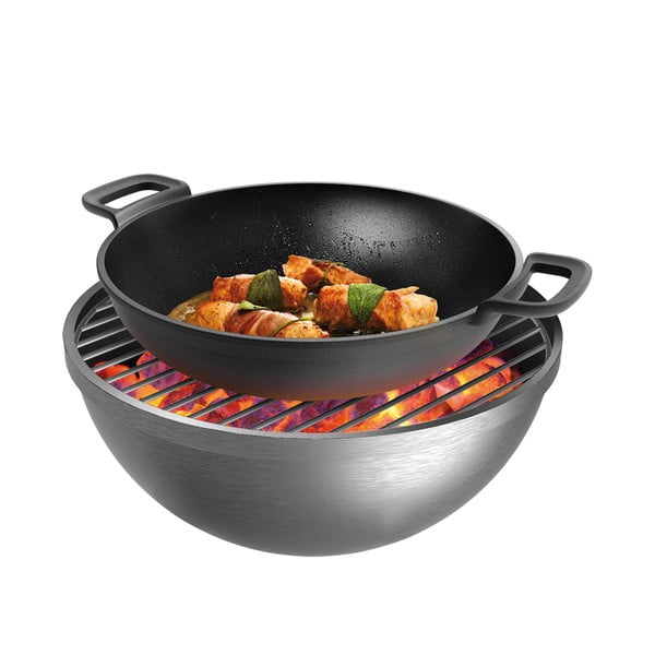 Wok liatinová panvica ø 30 cm Massive – Tescoma-image-3