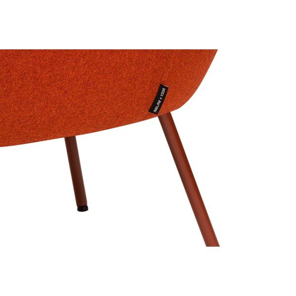 Červené vlnené kreslo RM58 – noo.ma-image-4