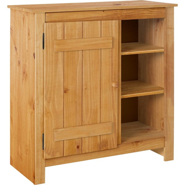 Skrinka z borovicového dreva v prírodnej farbe 90x90 cm Bertram – Støraa-image-2