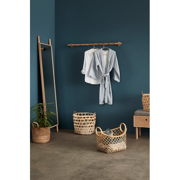 Stojacie zrkadlo s dreveným rámom 53x188 cm Lean – Hübsch-image-2