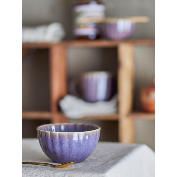 Tmavofialová kameninová miska 400 ml Latina – Bloomingville-image-1