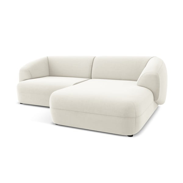 Biela zamatová rohová pohovka (pravý roh) Moana – Makamii-image-2