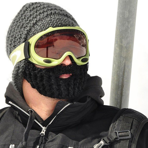 Tmavosivá čiapka s odopínateľnou bradou Beardo Original-image-2