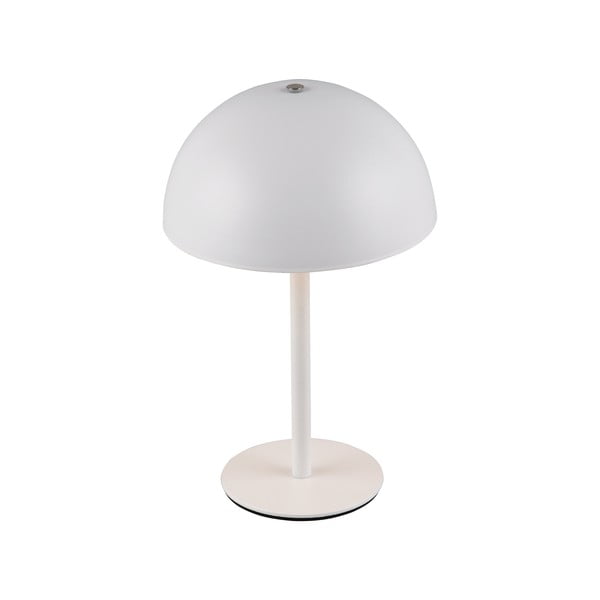 Matne biela LED stolová lampa s kovovým tienidlom (výška  21 cm) Munoz – Trio-image-4