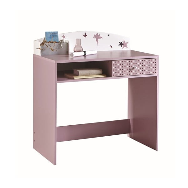 Ružový detský písací stôl Demeyere Fairy
