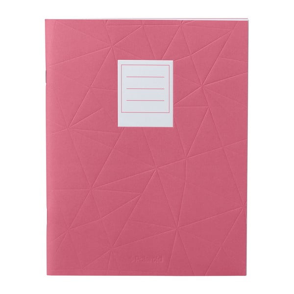 Ružový zápisník Polaroid Soft Touch, 23 x 17,7 cm