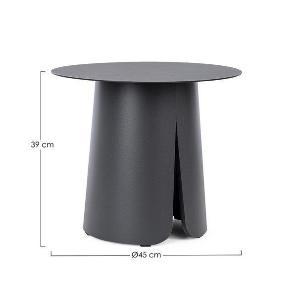 Hliníkový okrúhly záhradný stolík ø 45 cm Bryan – Bizzotto-image-2