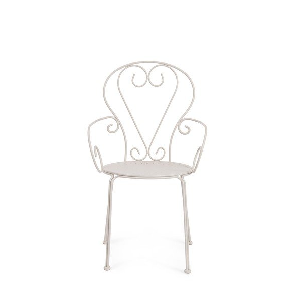 Béžová kovová záhradná stolička Etienne – Bizzotto-image-2