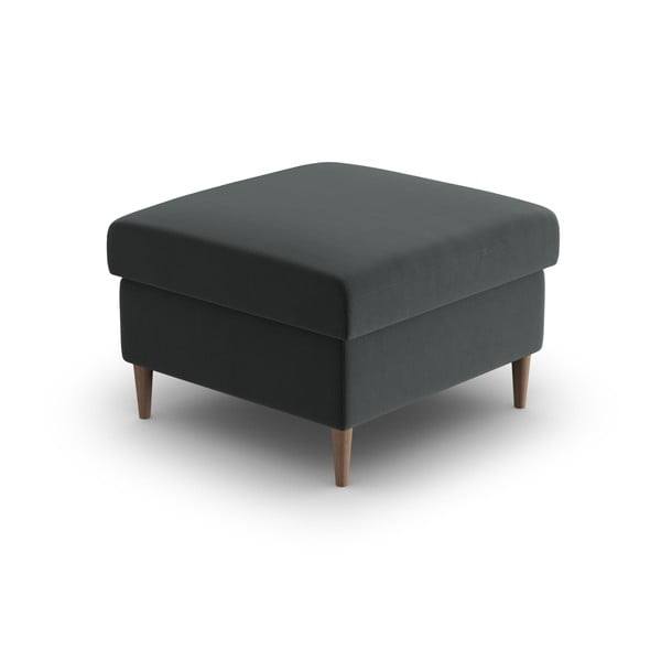 Tmavosivá zamatová podnožka Kyoto – Cosmopolitan Design-image-2