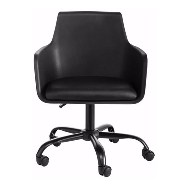 Čierna nastaviteľná kancelárska stolička Støraa Leslie-image-3