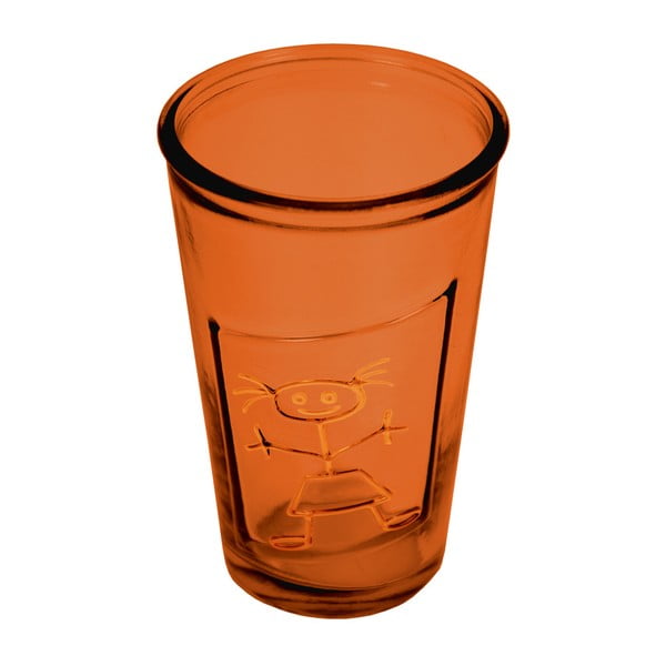 Oranžový pohár Esschert Design Afrodita, 0,3 l
