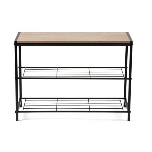 Čierny oceľový stojan na topánky 63x44x30 cm Asten – Bonami Essentials-image-2