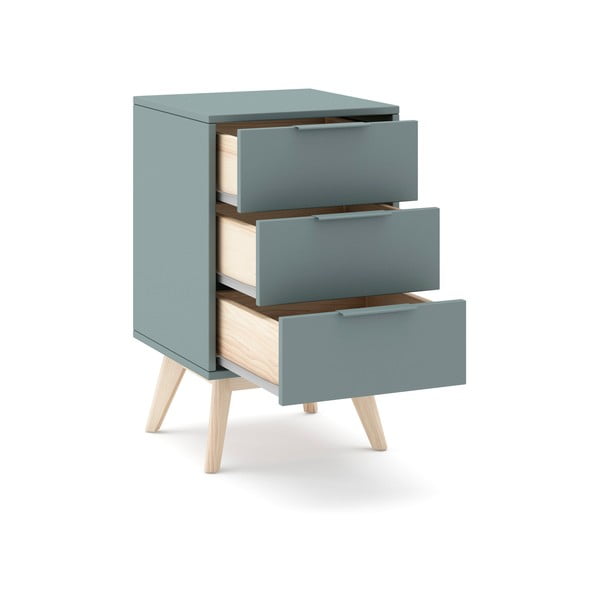 Nočný stolík sivozelený Pisco – Marckeric-image-3