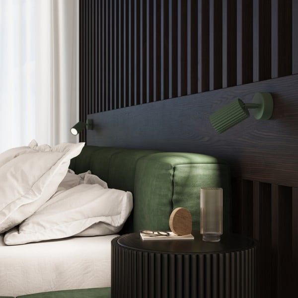 Zelené bodové svietidlo 8x16 cm Gleam – Sollux-image-3