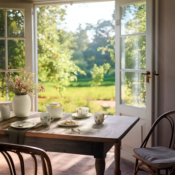 Biely dezertný porcelánový tanier ø 22 cm Hammershøi Summer – Kähler Design-image-3