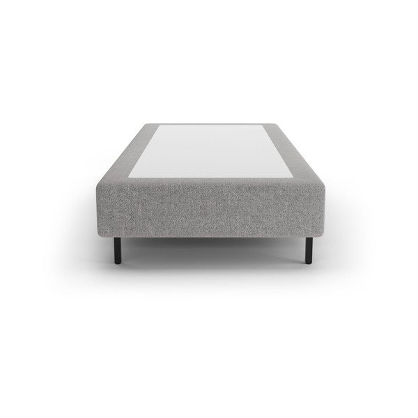 Sivá čalúnená jednolôžková posteľ bez čela 90x200 cm Whale – Micadoni -image-2