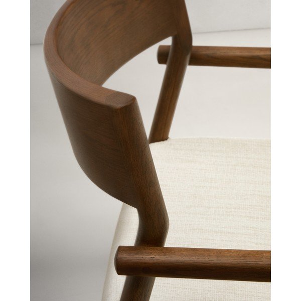 Hnedá/béžová jedálenská stolička Falconera – Kave Home-image-2