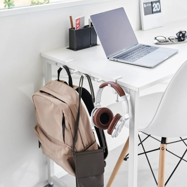 Matne biely nastaviteľný oceľový háčik Tower – YAMAZAKI-image-3