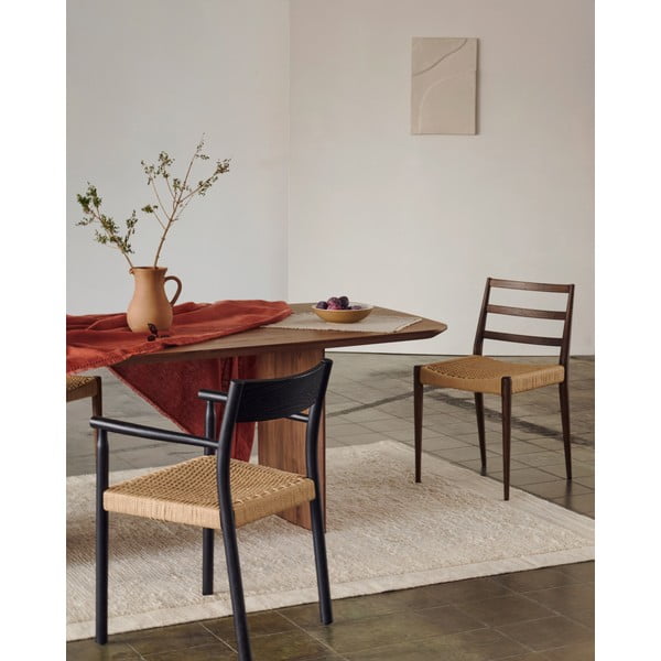 Jedálenská stolička z dubového dreva v hnedo-prírodnej farbe v súprave 2 ks Analy – Kave Home-image-2