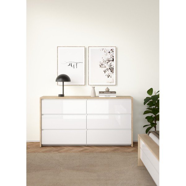 Biela komoda 157x84x48 cm Next – Tvilum-image-1