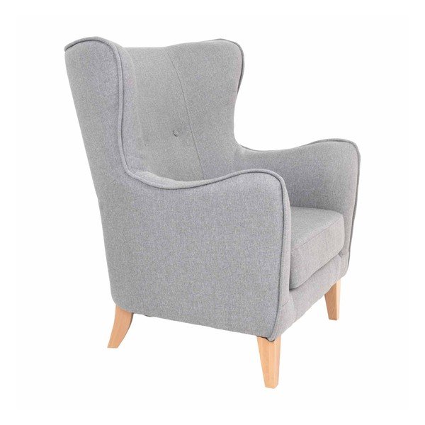 Svetlosivé kreslo ušiak House Nordic Campo-image-3