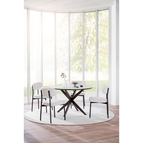 Bielo-béžové jedálenské stoličky v súprave 2 ks Paisley - Rowico-image-2