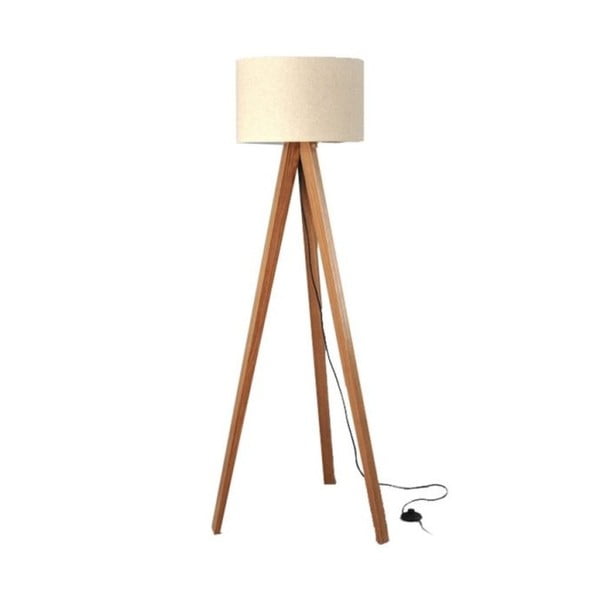 Stojacia lampa Tripod White/Walnut