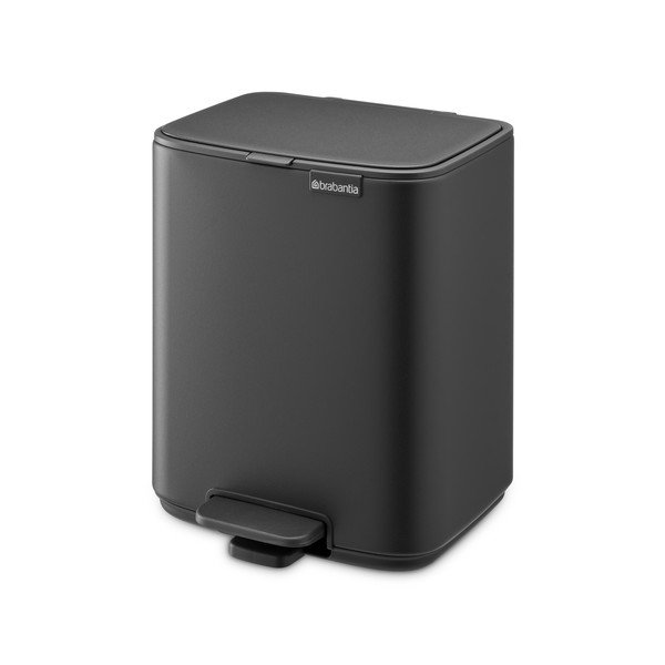 Tmavosivý pedálový oceľový odpadkový kôš 7 l Bo – Brabantia