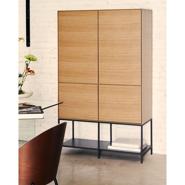 Skrinka v dekore duba v prírodnej farbe 97,5x160 cm Vedrana – Kave Home-image-1