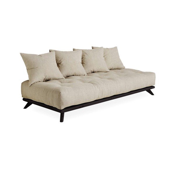 Pohovka s ľanovým poťahom Karup Design Senza Black/Linen-image-3