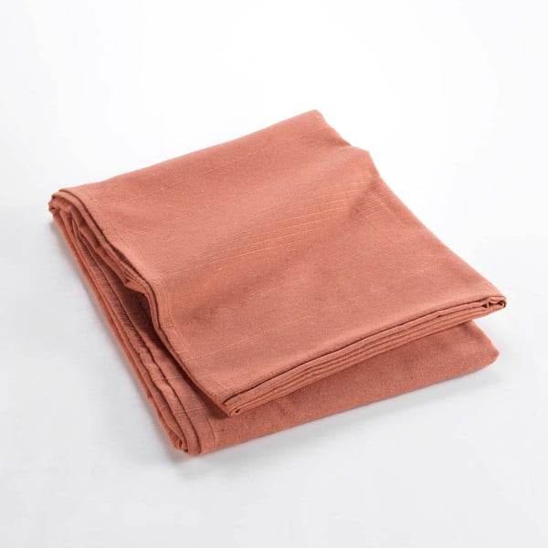 Pléd v tehlovej farbe 180x220 cm Lucile – douceur d'intérieur-image-2