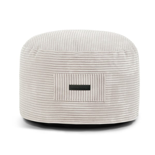 Krémový menčestrový taburet Om 60 – SLOWDOWN