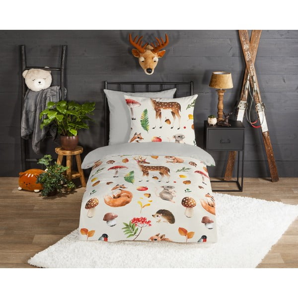 Flanelové detské obliečky na jednolôžko 140x200 cm – Good Morning-image-1